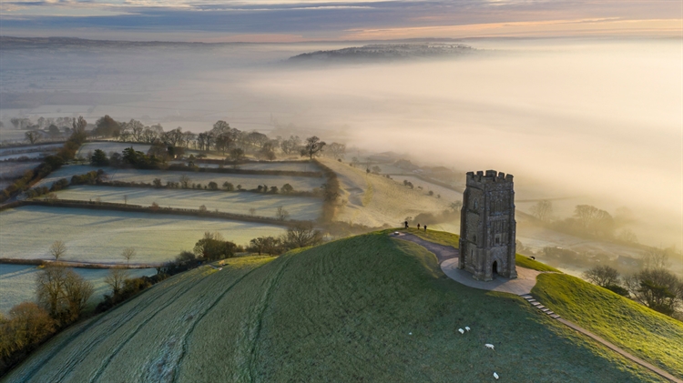 Glastonbury Tor, Somerset, England 